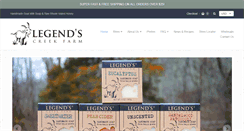 Desktop Screenshot of legendscreekfarm.com